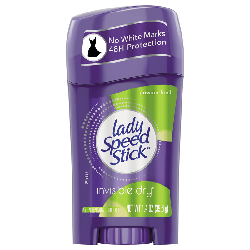 Lady Speed Stick Powder Fresh Invisible Dry Solid Deodorant (Case of 12)
