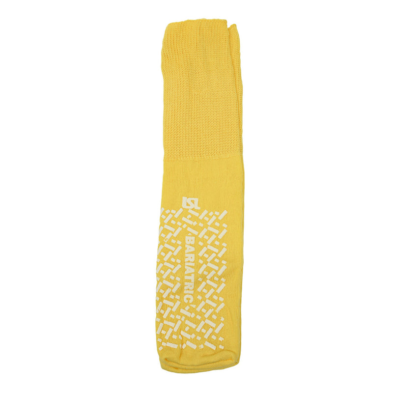 Slipper Socks Unisex Adult Bariatric Double Tread Single Patient Use Yellow (Case of 48 Pairs)