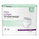 McKesson Ultimate Heavy Absorbency Incontinence Underwear, Large (Case of 72)