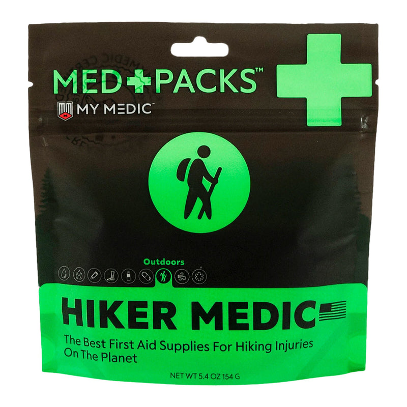 Med Packs First Aid Kit for Hikers – Outdoor Injury Supplies in Portable Pouch (Each)