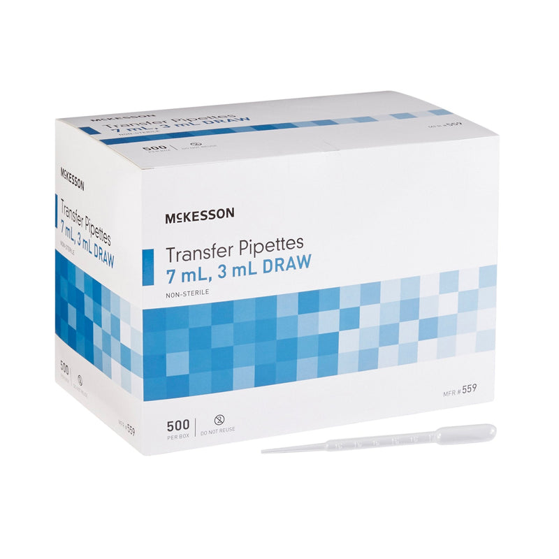 McKesson Brand McKesson Transfer Pipette, 7.5 mL, 3 mL Draw Volume (10/CS) 