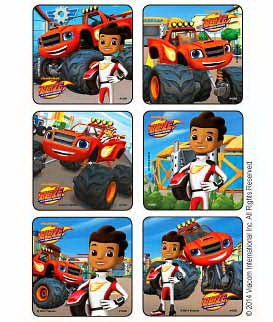 Sticker Disney 75 per Roll Blaze and The Monster Machines 2-1/2 X 2-1/2 Inch (Roll of 90)