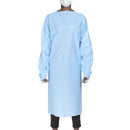 McKesson Open Back Over-the-Head Protective Procedure Gown, Universal, Blue (Case of 75)