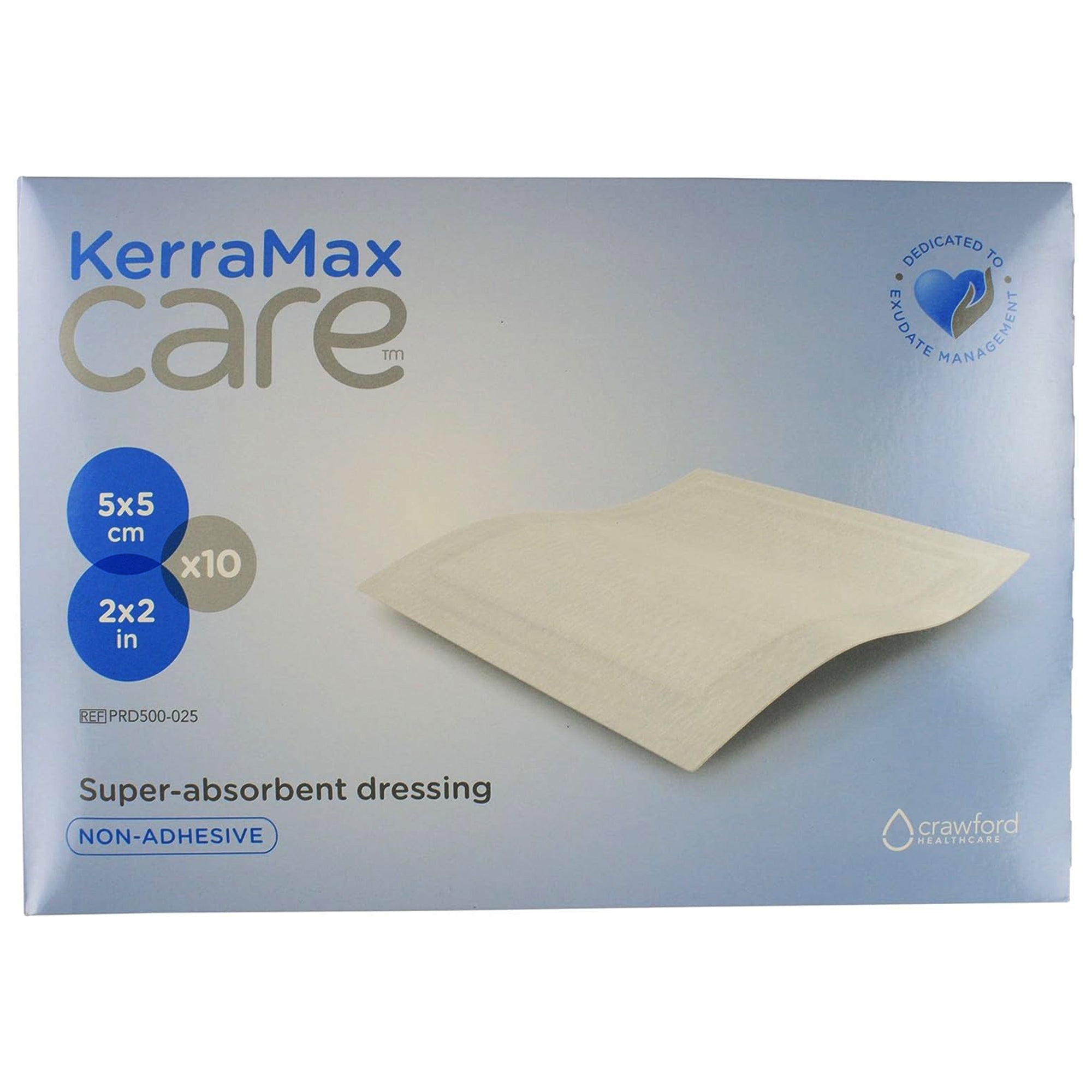 Solventum Corporation KerraMax Care Super Absorbent Wound Dressing, 2 x 2 Inch (1100/CS) 