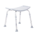 McKesson Aluminum Bath Bench Without Backrest, 15.5 – 19.5 Inch, Gray (Case of 4)