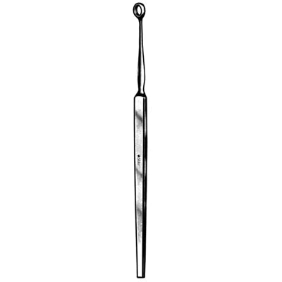 Sklar Fox Dermal Curette - 5-1/2", Round 1mm Tip - 06-4127