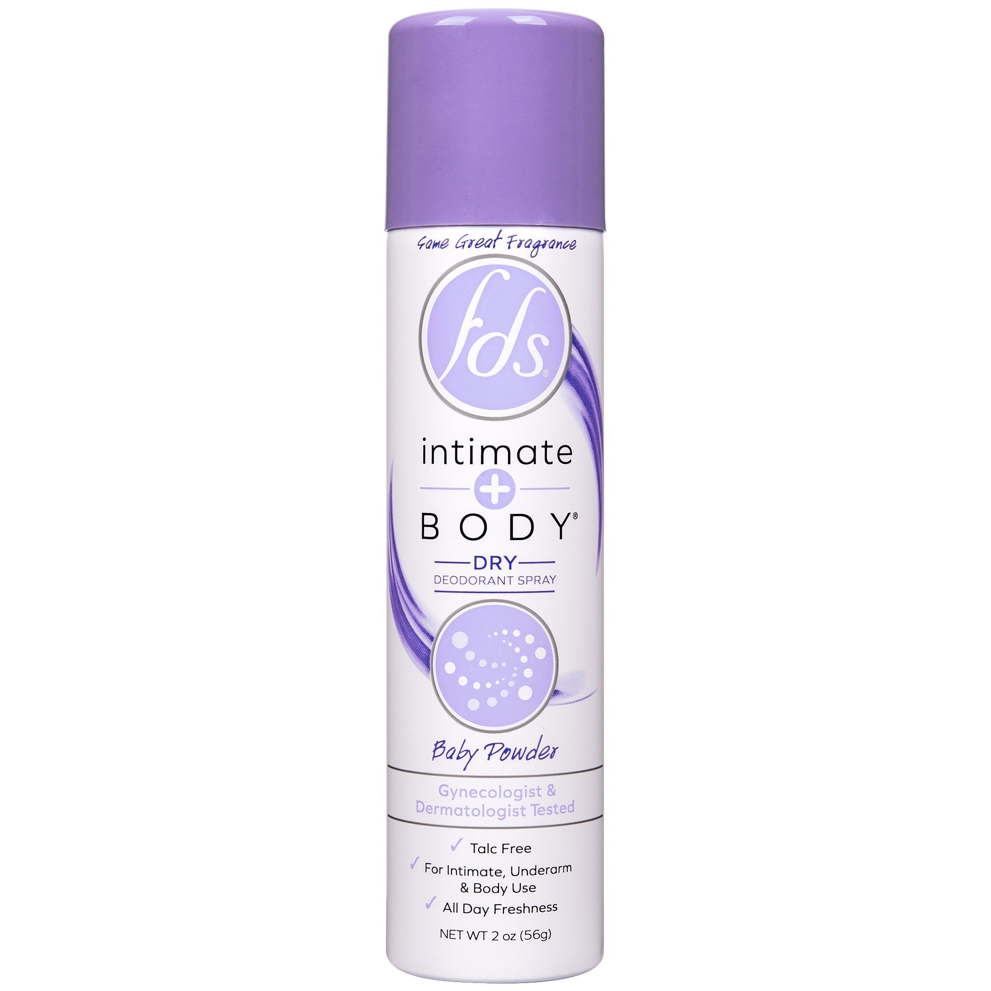 Emerson Healthcare Deodorant FDS Intimate+Body Aerosol Spray 2 oz. Baby Fresh Scent 