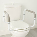 McKesson Toilet Safety Rail, White Steel, Width-Adjustable (Case of 2)