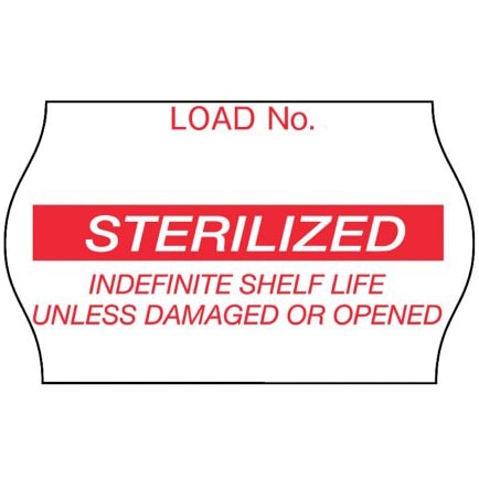 3M 1269 Sterilization Load Label  Red - Single Roll