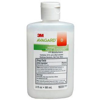 3M Avagard D Instant Hand Antiseptic  88 mL Personal Size (48/Case)