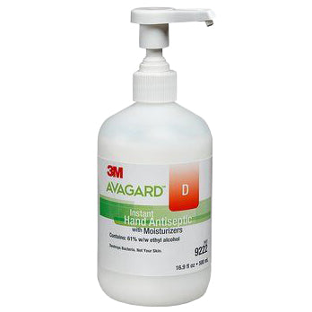 3M Avagard D Instant Hand Antiseptic  500 mL Pump Bottle (12/Case)