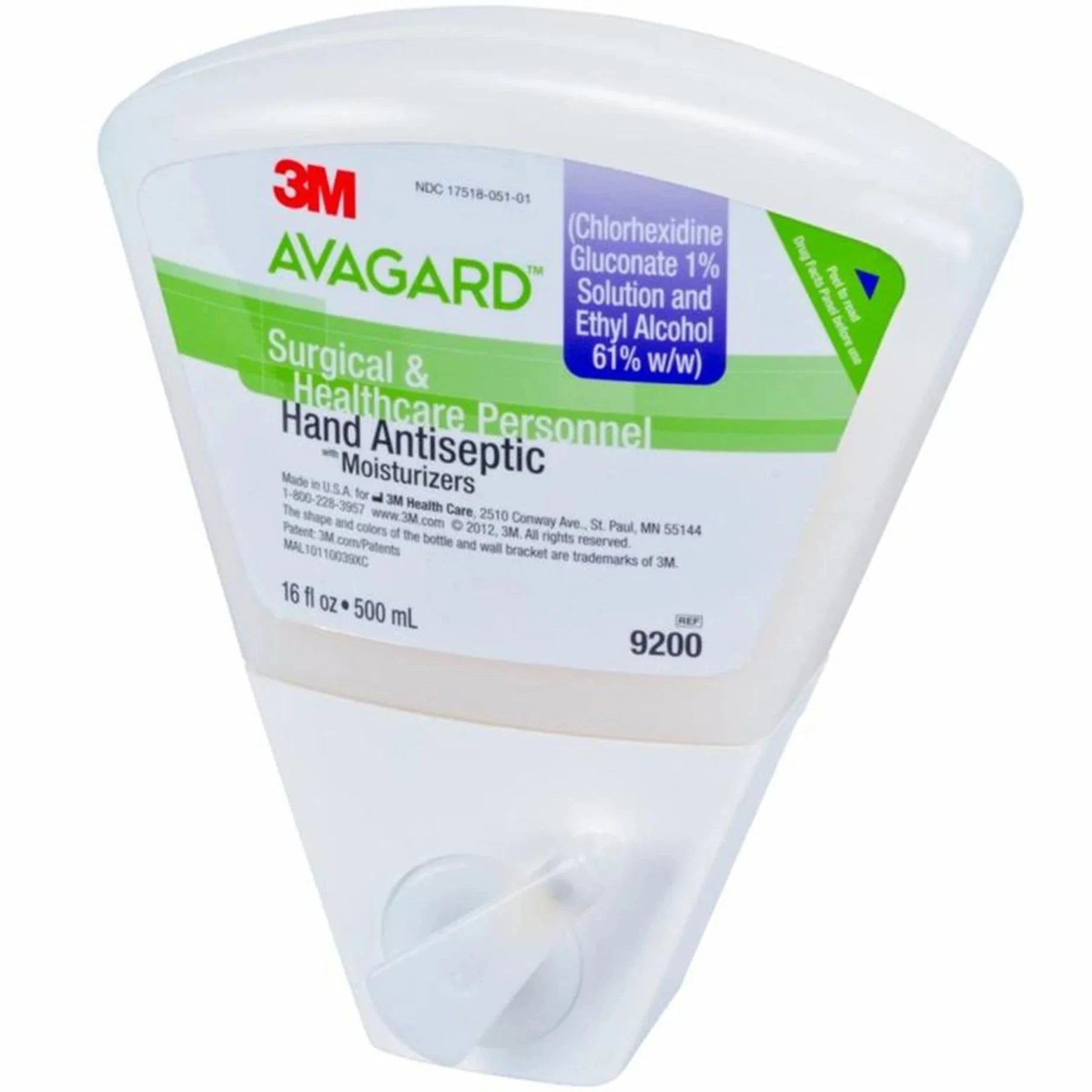 3M Avagard Surgical Hand Antiseptic  500 mL (8/Case)