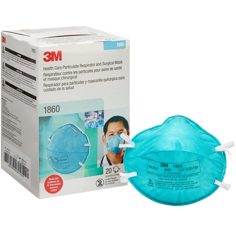 3M Health Care Particulate Respirator and Surgical Mask  Standard (120/Case)