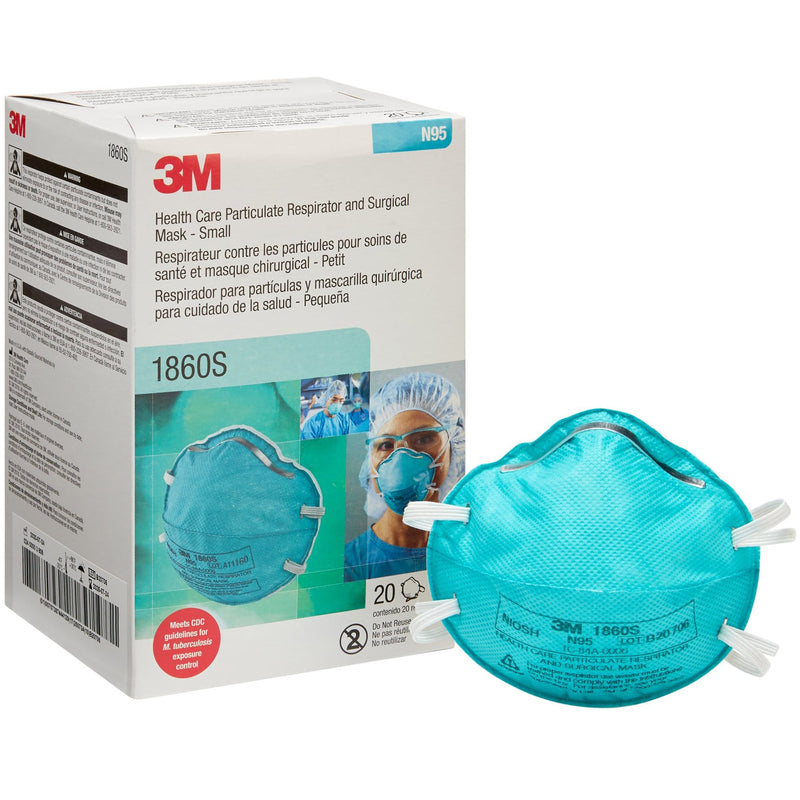 3M Health Care Particulate Respirator and Surgical Mask  Small (120/Case)