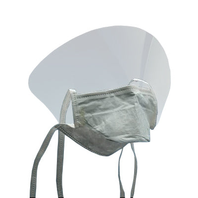3M High-Performance Tie-On Surgical Mask (50/Box)  with Face Shield