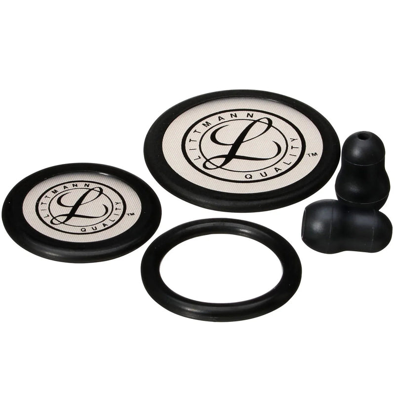 3M Littmann Stethoscope Spare Parts Kit (10/Case)  Classic III and Cardiology IV - Black