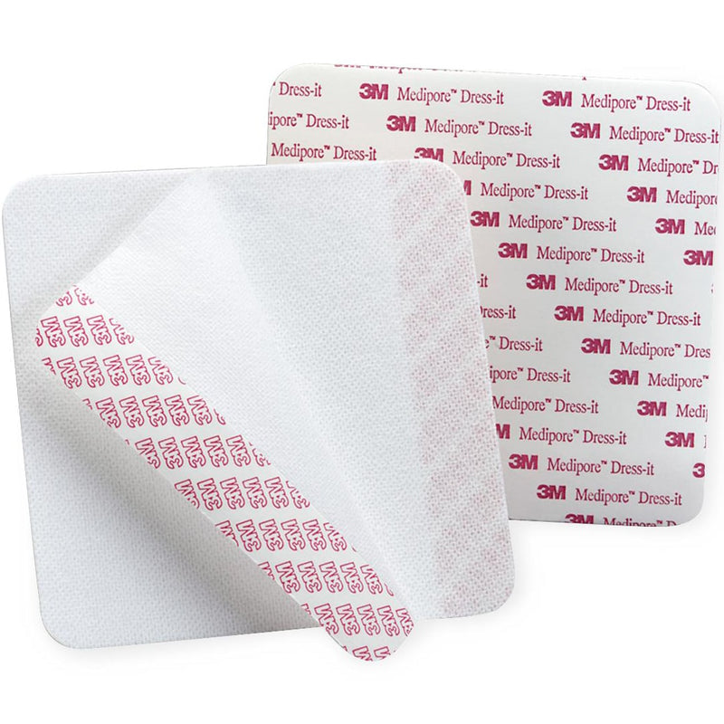3M Medipore Dress-It Pre-Cut Dressing Cover  5.875" x 5.875" (Box of 25)