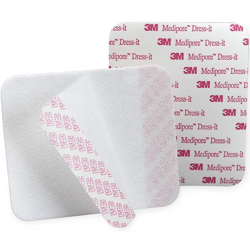 3M Medipore Dress-It Pre-Cut Dressing Cover  3.875" x 4.675" (Box of 25)