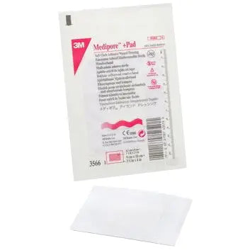 3M Medipore +Pad Soft Cloth Adhesive Wound Dressing  3.5-x-4-25-Box