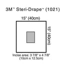 3M Steri-Drape EENT Drape  15" x 15" - With Adhesive Aperture (40/Case)