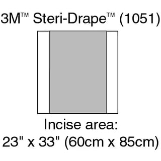 3M Steri-Drape Incise Drape  23" x 17" (40/Case)