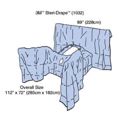 3M Steri-Drape OB/GYN Laparoscopy Drape  Lithotomy Position (16/Case)