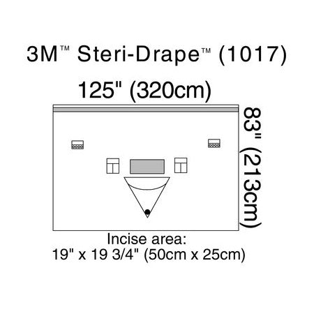 3M Steri-Drape Orthopedic Isolation Drape (5/Box)  With Incise Film and Pouch