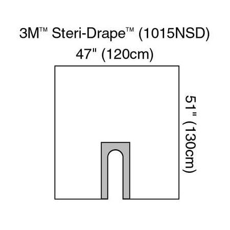 3M Steri-Drape Orthopedic U-Drape  Regular Non-Sterile (47" x 51") [100/Box]