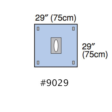 3M Steri-Drape Surgical Sheet  Adhesive Aperture Drape (29" x 29") [160/Case]
