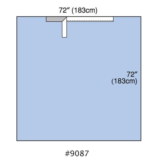 3M Steri-Drape Surgical Sheet  Adhesive Drape Sheet (72" x 72") [50/Case]