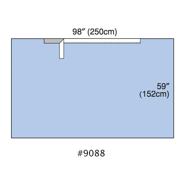 3M Steri-Drape Surgical Sheet  Adhesive Drape Sheet (98" x 59") [50/Case]