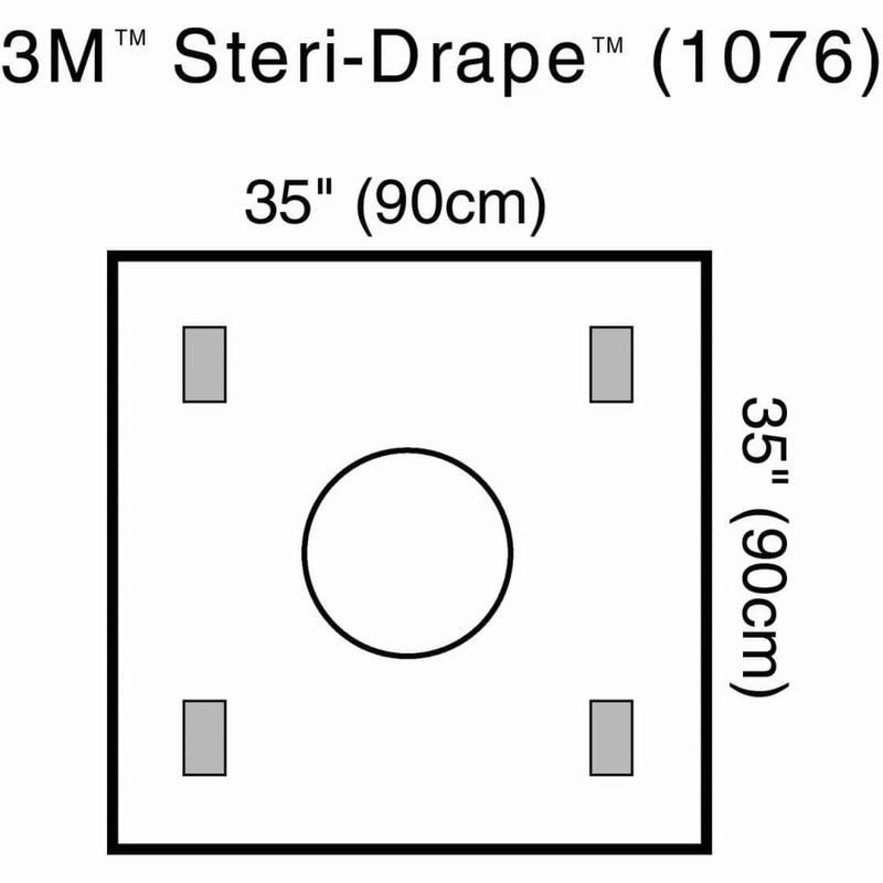 3M Steri-Drape Wound Edge Protector  10" Diameter - Case of 40