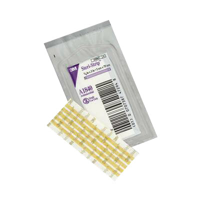 3M Steri-Strip Antimicrobial Skin Closure  1" x 5" (25 / Box)