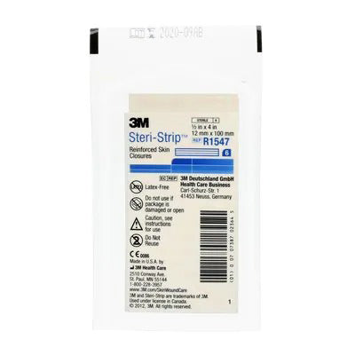 3M Steri-Strip Reinforced Adhesive Skin Closure  0.5" x 4" (50 / Box)