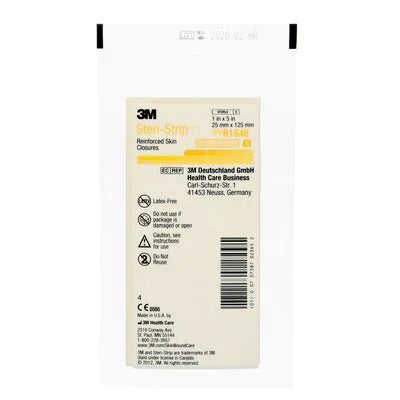 3M Steri-Strip Reinforced Adhesive Skin Closure  1" x 5" (25 / Box)