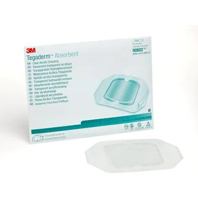 3M Tegaderm Absorbent Clear Acrylic Dressing (5/Box)