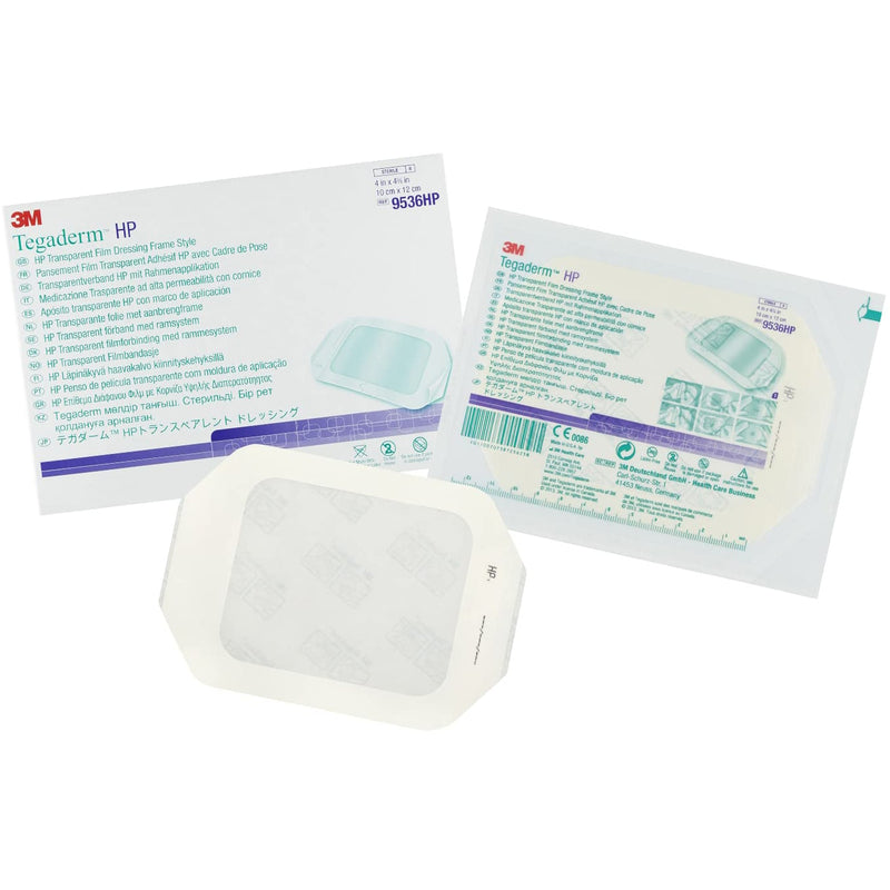 3M Tegaderm HP Transparent Film I.V. Dressing  4" x 4.75" (50/Box)