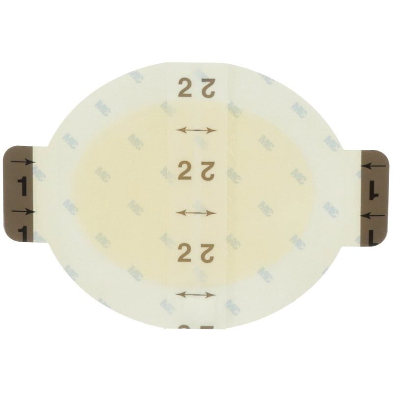 3M Tegaderm Hydrocolloid Oval Dressing  Thin Gel Pad: 2.75" x 4.5" (10/Box)