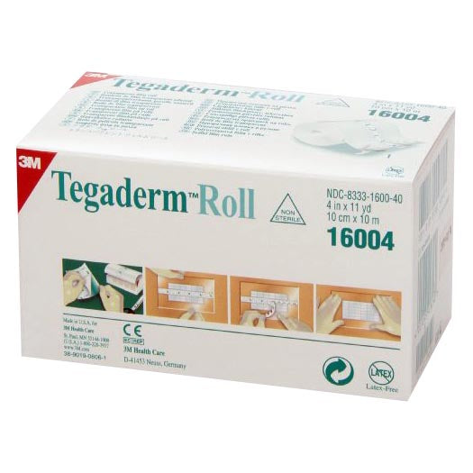 3M Tegaderm Transparent Film Roll (4/Case)  6" x 11 yd (15 cm x 10 cm)