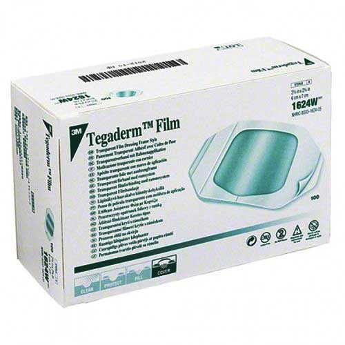 3M Tegaderm Transparent Frame Style Film Dressing with Window  4" x 4.75" (10 cm x 12 cm)