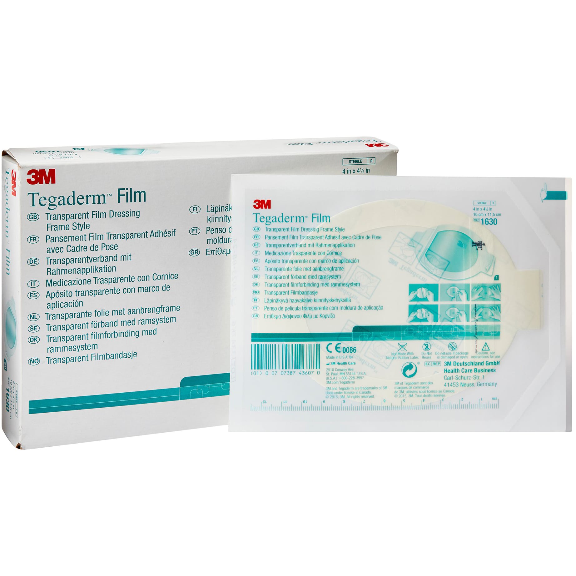 3M Tegaderm Transparent Frame Style Film Dressing