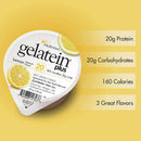Gelatein Plus Lemon High Protein Gelatin, 4-ounce cup (Case of 36) 