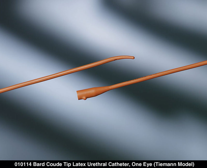 Urethral Catheter Bard Tiemann Tip Red Rubber 20 Fr. 16 Inch Length (Dozen)