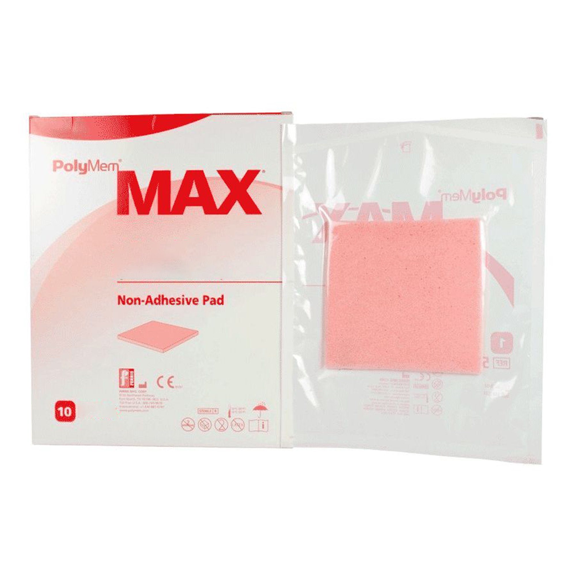 Ferris Manufacturing PolyMem Max Nonadhesive Without Border Foam Dressing, 3 x 3 Inch (40/CS) 