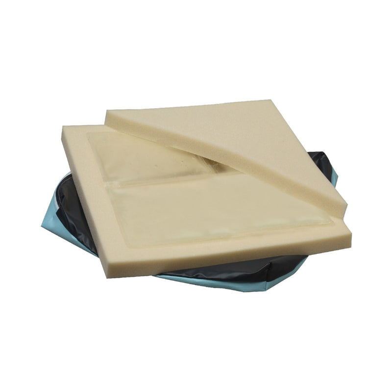 Gel-T Seat Cushion, 18 in. W x 16 in. D x 2.5 in. H, Gel / Foam, Non-inflatable (Each)