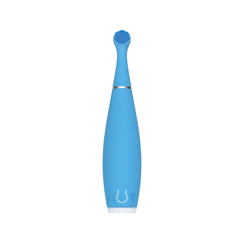 Sonic Toothbrush issa 4 baby Bubble Blue Dino Ages Birth to 3 Years Silicone (Each)