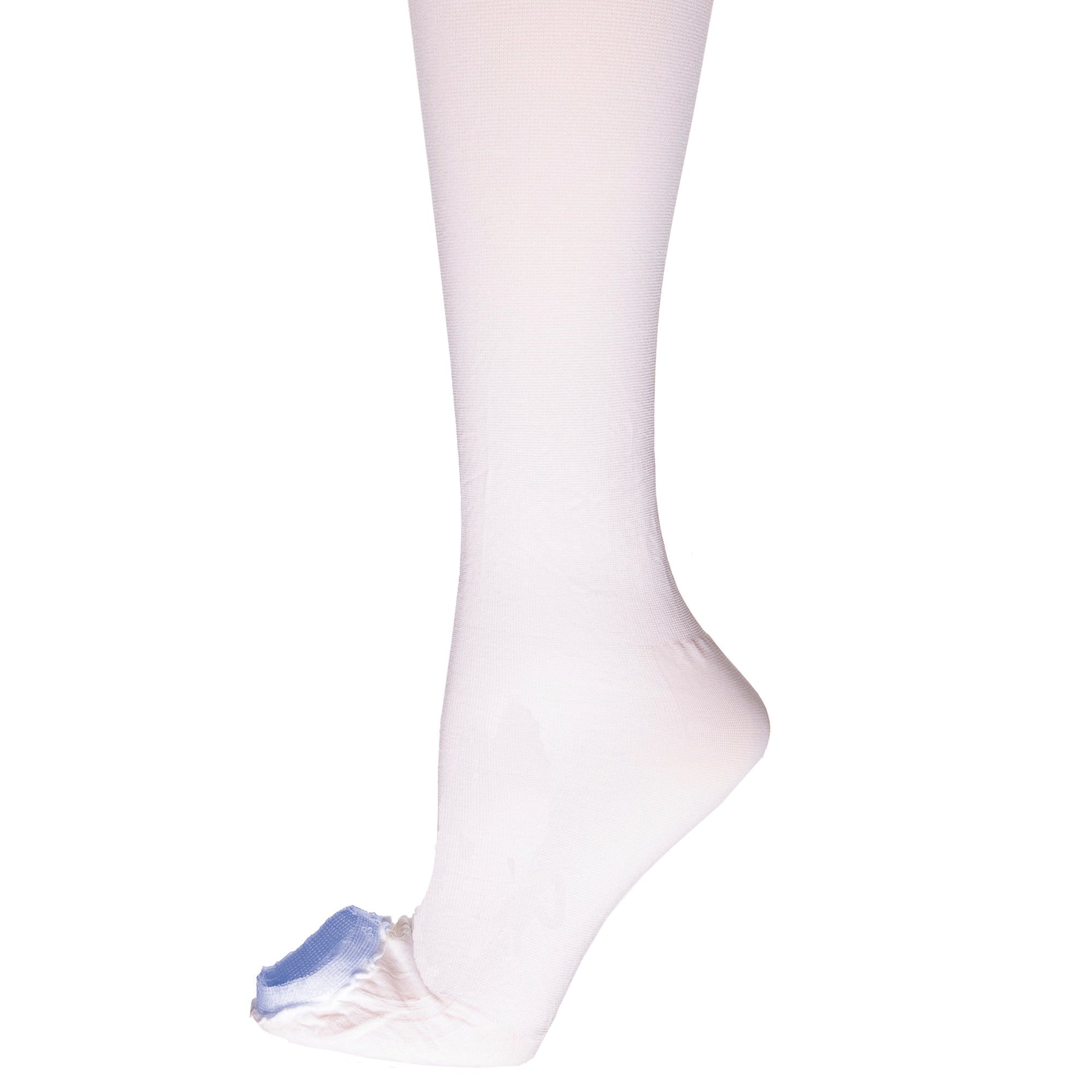 Anti-embolism Stocking LifeSPAN Knee High Large / Regular White Inspection Toe 