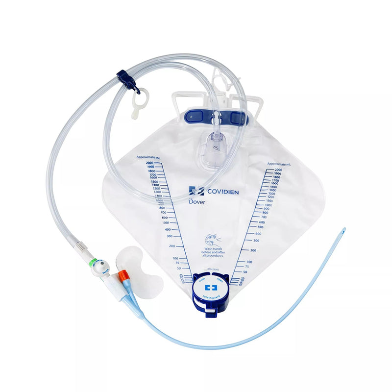 Indwelling Catheter Tray Dover Foley 18 Fr. 5 cc Balloon Silicone (Case of 10)
