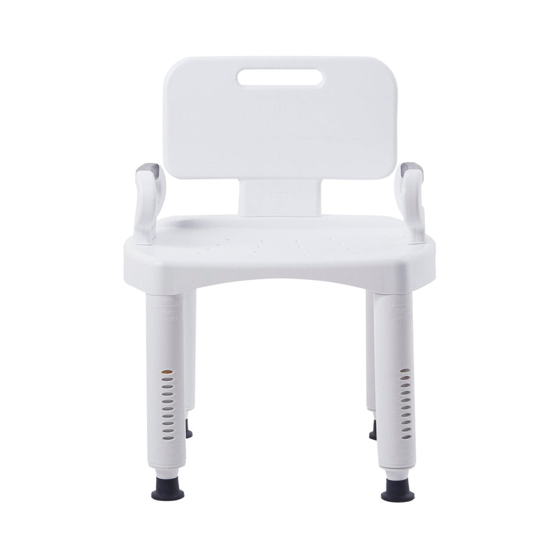 McKesson Brand McKesson Bath Bench with Removable Arm Rail and Back, 21.25 Inch Width (4/CS) 
