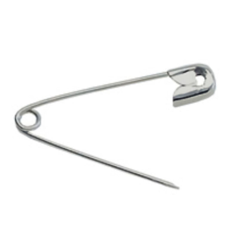 Safety Pin Number 2 Nickel Plated Steel (Box of 10 Gross)